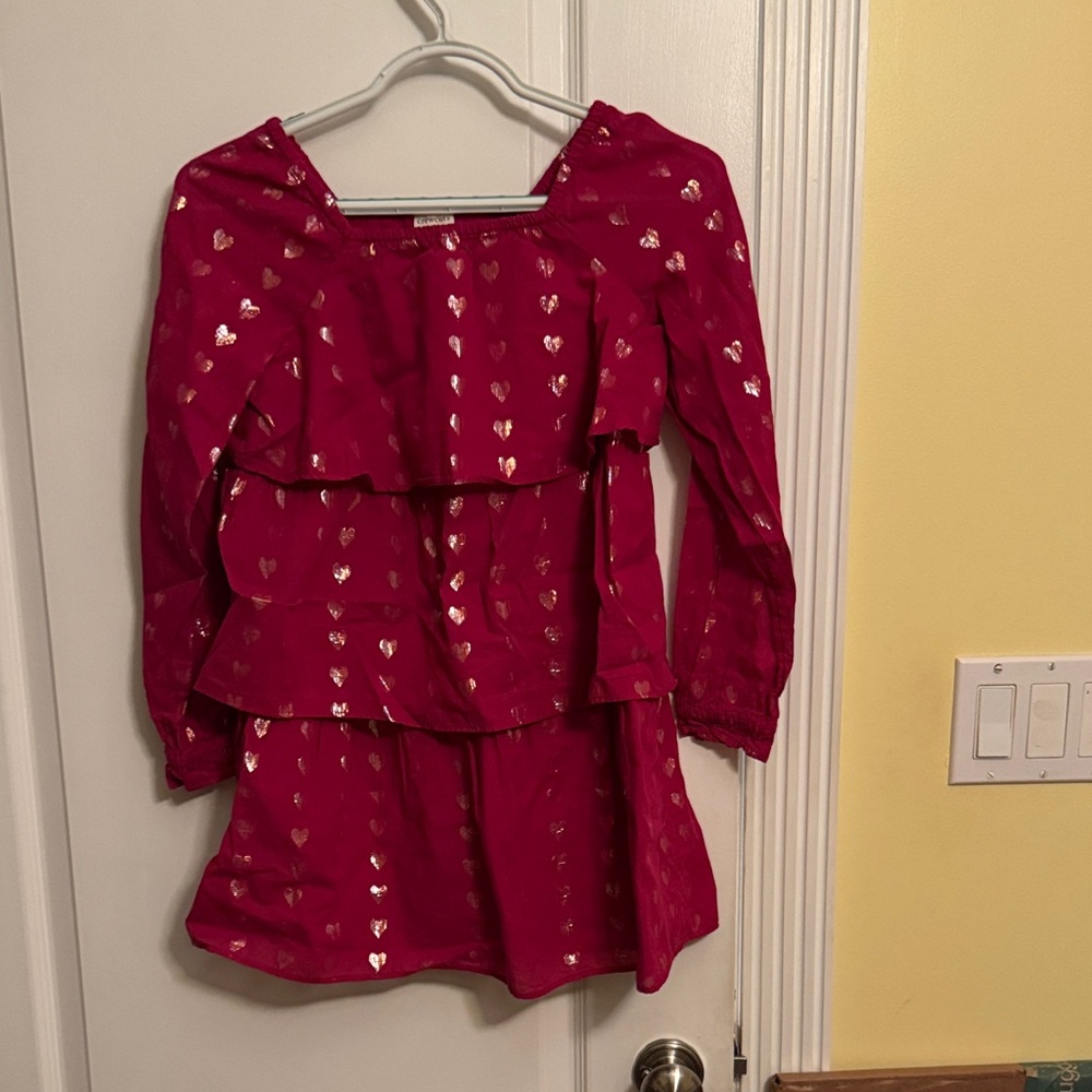 Crewcuts Pink Dress with Heart Design